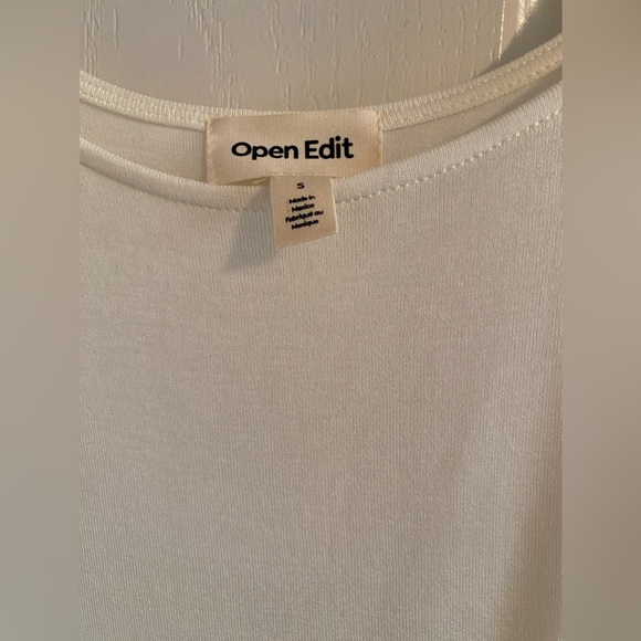 Nordstrom Open Edit Top in White - Picture 3 of 6